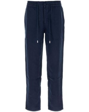 Vilebrequin Vented Linen Parc Trousers For - Blue