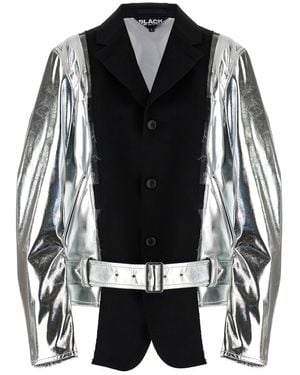 Comme des Garçons Comme des Garcons chaqueta laminada negra - Negro