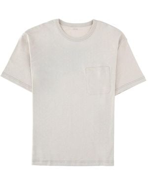 Lemaire T Shirt Con Taschino - White