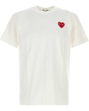 COMME DES GARÇONS PLAY Cotton T Shirt - White