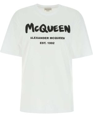 McQueen Cotton T Shirt - White