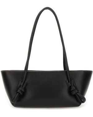 Hereu Fleca Shoulder Bag Calf Leather - Black