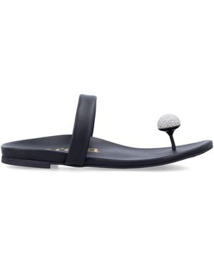 Pedro Garcia Flache Schuhe Schwarz - Blau