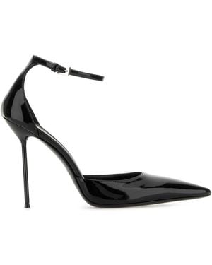 Paris Texas Px 1737 Lidia Ankle Strap Pump Heel 105 - Black