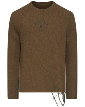 MM6 by Maison Margiela Wool Blend Jumper - Green