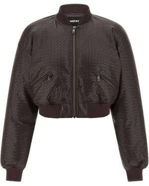 ROTATE BIRGER CHRISTENSEN 'Puffer' Bomber Jacket - Black