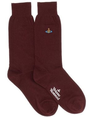 Vivienne Westwood Socks With Logo - Blue