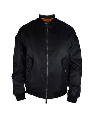DSquared² Nylon Bomber Jacket With Graphic Velcro Straps - Black