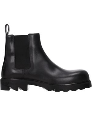 Bottega Veneta Leather Ankle Boots For - Black