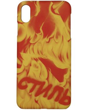 Heron Preston Iphone Iphone Xs Max Man Pvc Multicolor - Oranje