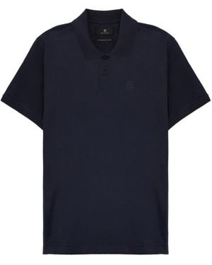 Belstaff Polo "Steel" Con Patch Logo - Blue