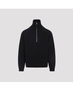 Tom Ford Half Zip Sweater - Zwart