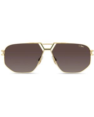 Cazal Sonnenbrille 9114 003 Khaki Gold/Rauchgrün Unisex - Braun