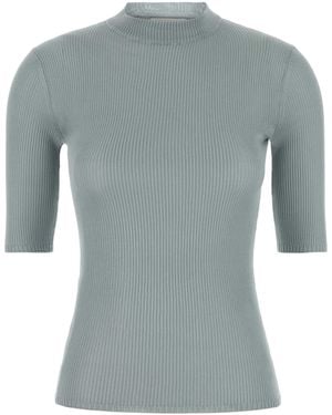 Miu Miu Powder Silk Top - Grey