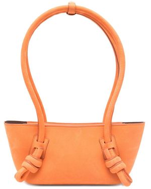Hereu Fleca Leather Shoulder Bag - Orange