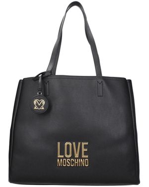 Love Moschino Damens Umhängetaschen Polyurethan Schwarz