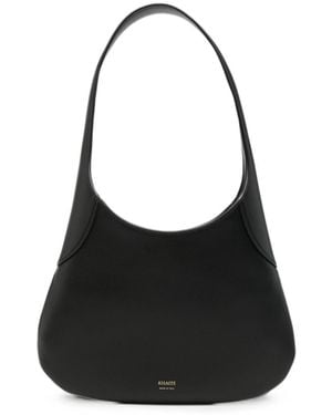 KHAITE Joan Small Leather Hobo Bag - Black