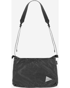 and wander Sil Sacoche Shoulder Bag - Black