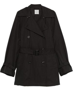 TOTEME Cotton Trench Coat - Black