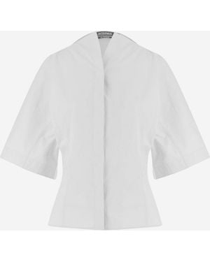 Jacquemus Moisson Baumwollhemd - Weiß
