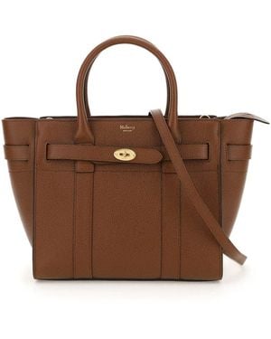 Mulberry Reißverschluss Bayswater kleiner Tasche - Braun