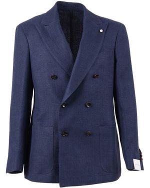Luigi Bianchi Jacket Drop Seven - Blue