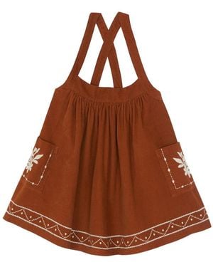 Bonton Dress "Michelle" - Brown