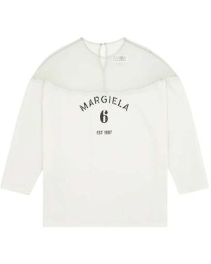 MM6 by Maison Margiela Logo T Shirt - White