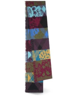 Dries Van Noten Long Wool Scarf - White