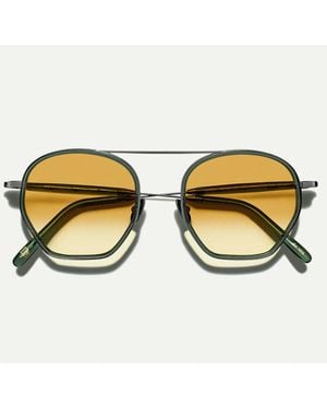 Moscot Lunettes de soleil Kugel Pine Vert/Vert Dégradé Unisexe - Marron