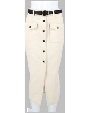 Self-Portrait Mid-Length Skirt With Elegant Design - Natural