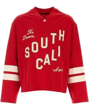 Amiri Cotton Oversize T Shirt - Red