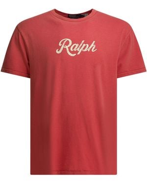 Polo Ralph Lauren Short-Sleeve T-Shirt With Vintage Script Logo - Rot