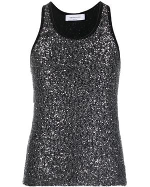 Fabiana Filippi Sequin Tank Top - Negro