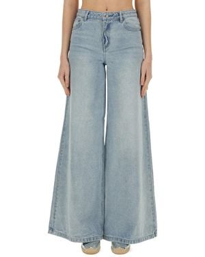 MICHAEL Michael Kors Michael Door Michael Kors Jeans Wijd Been - Blauw