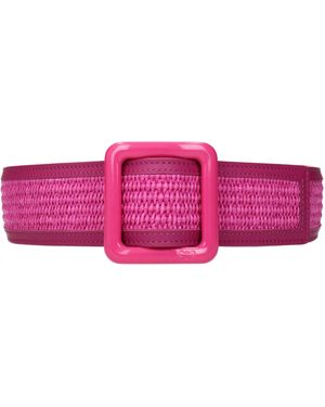 Max Mara Weekend Belt Raffia Fuchsia - Pink