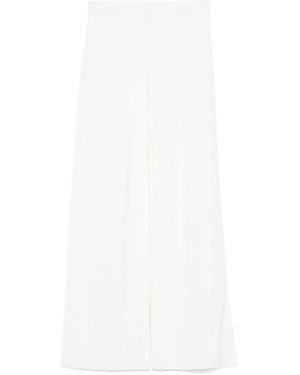 P.A.R.O.S.H. Knitted Flared Pants - White