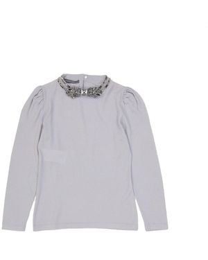 Alberta Ferretti Sighi Di Lana Vergine - Grigio