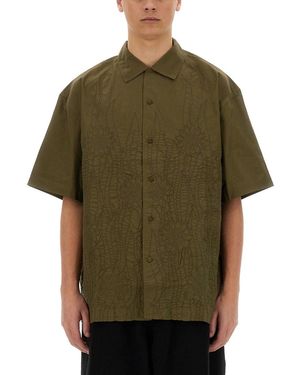 YMC "Cider" Hemd - Grün