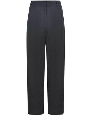 Alysi Pants Made Of Wool Blend - Blue