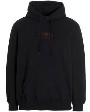 Doublet '' Polyurethaan Borduurwerk 'hoodie - Zwart