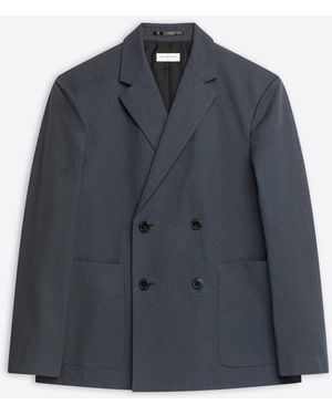 Dries Van Noten 00740-Barleys 8232 M.W.Jacket Clothing - Blue
