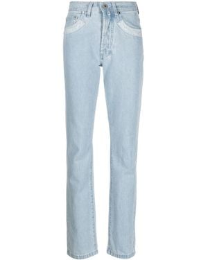 032c Patchwork Organic Cotton Jeans - Blauw