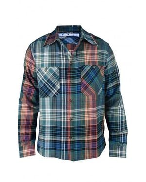 Off-White c/o Virgil Abloh Checked Shirt - Blue