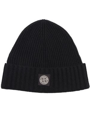 Stone Island Stenen Eiland Beanie Hoed - Zwart