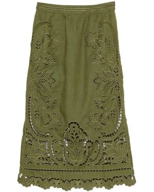 FARM Rio Midi Skirts - Verde