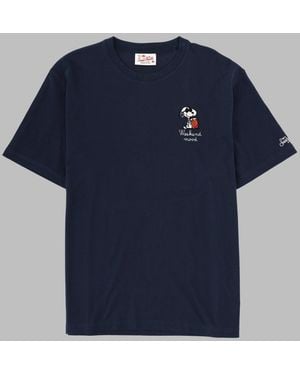 MC2 Saint Barth T Shirt Con Ricamo - Blue