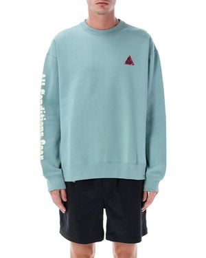Nike Acg Outdoor Graphic Sweatshirt - Blue