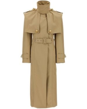 Balmain 'Chiocciola' Taste Trench Coat - Natur