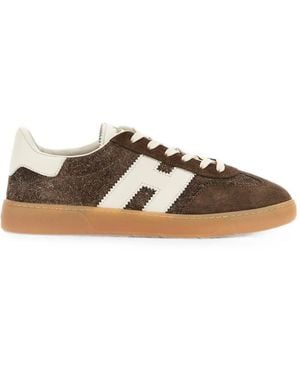 Hogan Cool Leather Trainers - Brown
